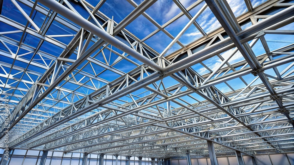 Metal truss supports for sheet metal roofs Metal truss supports for sheet metal roofs