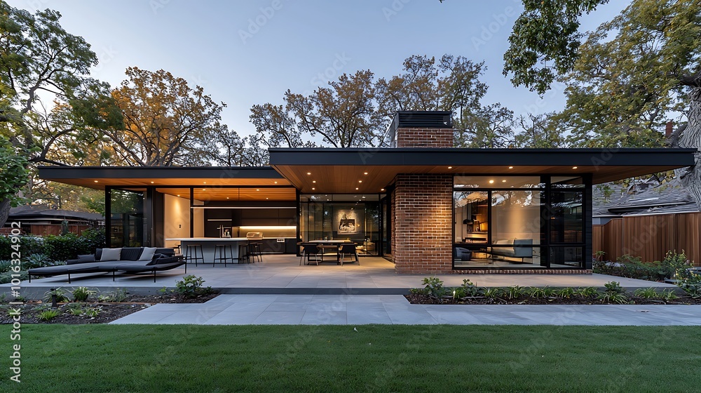 Minimalist Outdoor Space with Tranquil Design Elements
