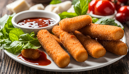 mozzarella sticks plate