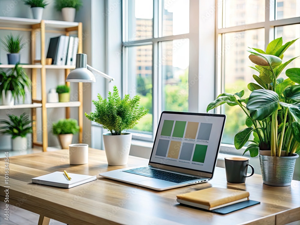 Modern UX/UI Design Workspace with Copy Space for Creative Projects Modern UX/UI Design Workspace with Copy Space for Creative Projects