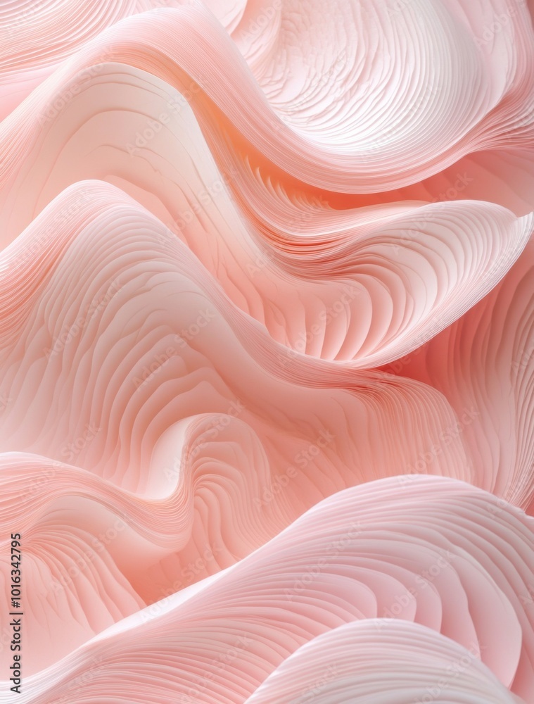 Pink background, paper cut art style, layered lines, paper sculpture, soft edges and blurred details Pink background, paper cut art style, layered lines, paper sculpture, soft edges and blurred details