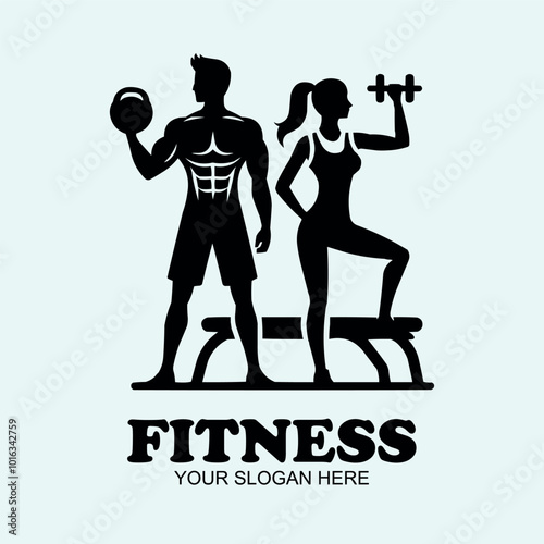 Physical Fitness, Sport Gym Logo