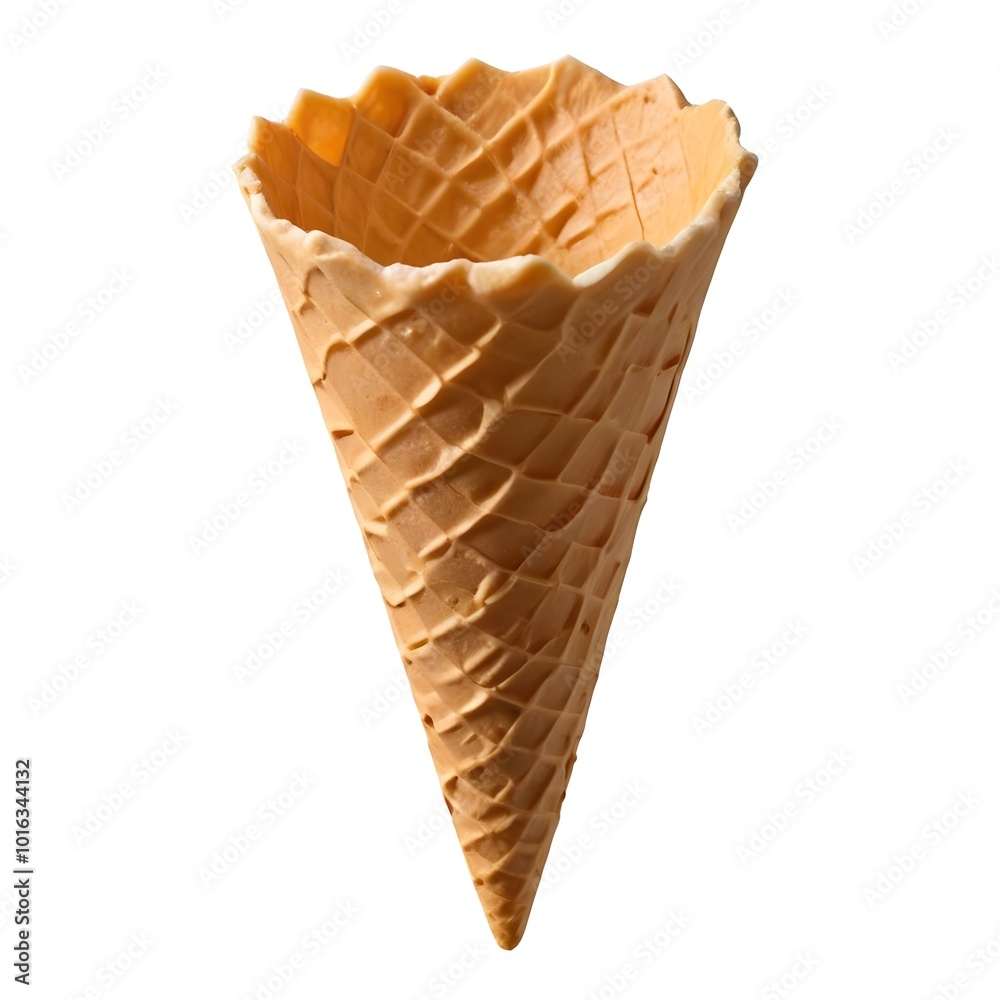 A waffle ice cream cone A waffle ice cream cone