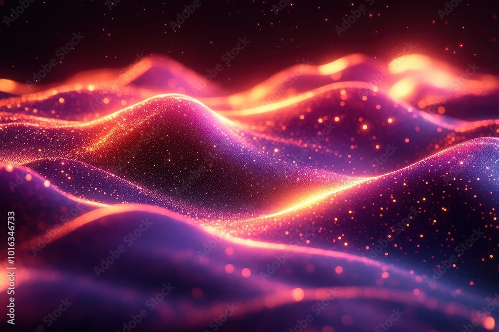 dynamic abstract scene representing big data waves of glowing information flowing through a digital landscape vibrant colors and futuristic elements blending seamlessly to depict technology dynamic abstract scene representing big data waves of glowing information flowing through a digital landscape vibrant colors and futuristic elements blending seamlessly to depict technology