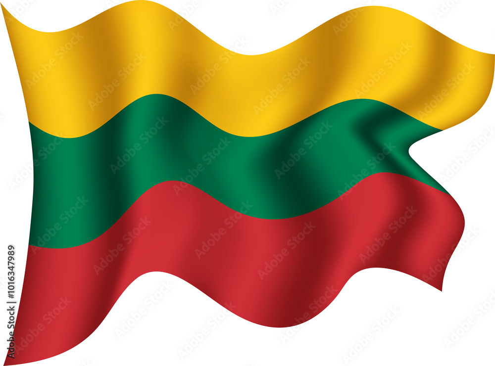 Lithuania Realistic 3D Waving Flag Lithuania Realistic 3D Waving Flag