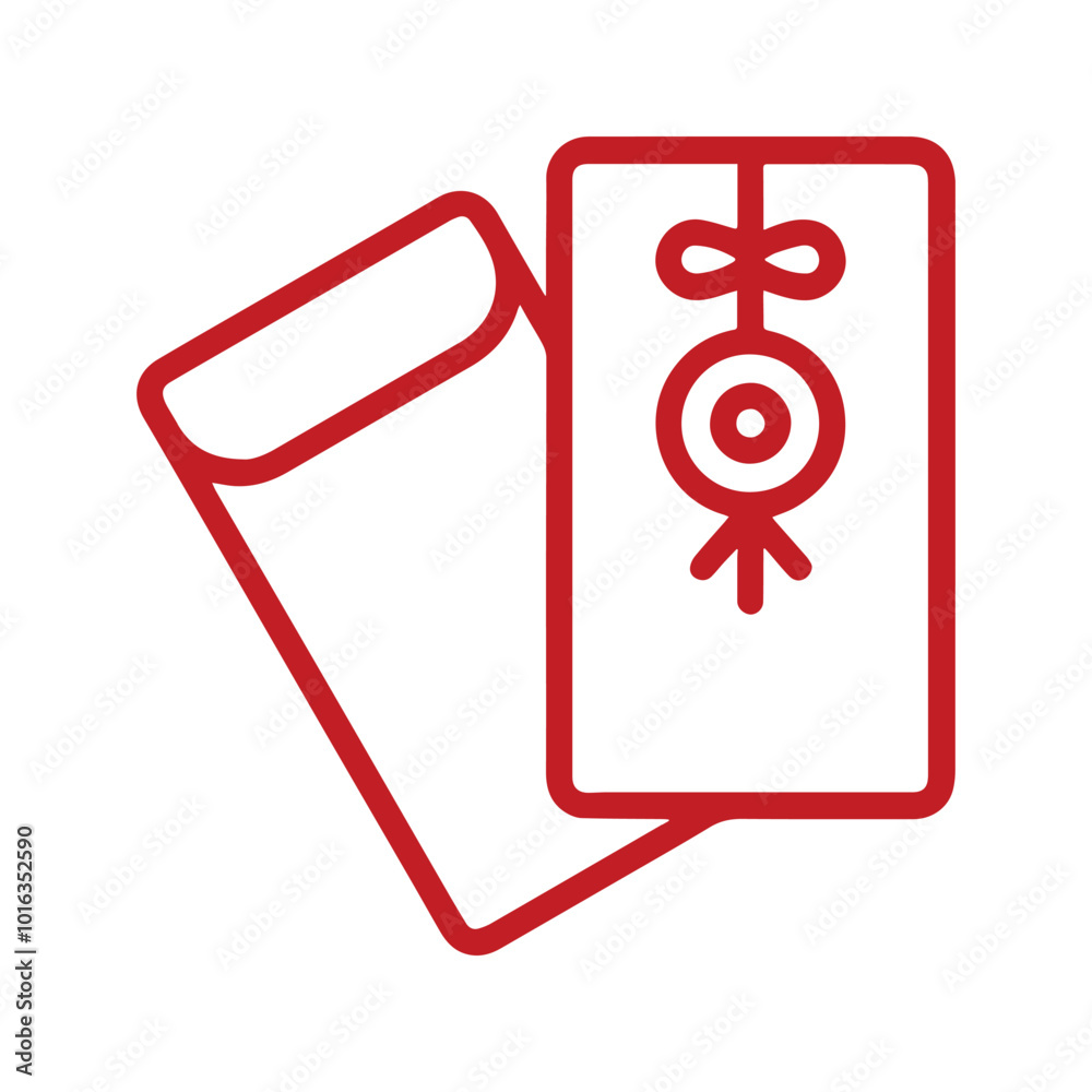 Red Envelope Icon. Red Angpao for Chinese New Year Celebration. Red Envelope Icon. Red Angpao for Chinese New Year Celebration.