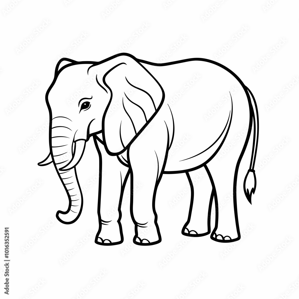 Obraz premium Elephant silhouette 