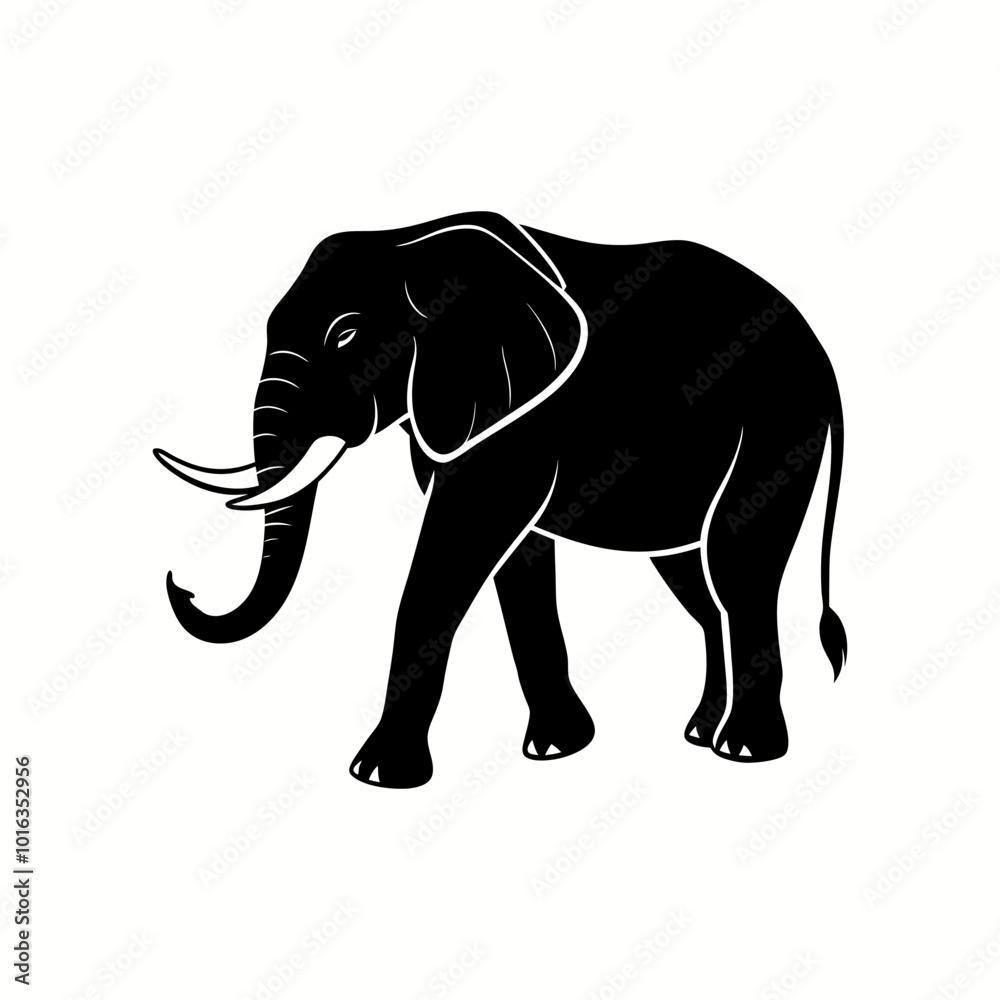 Elephant silhouette 