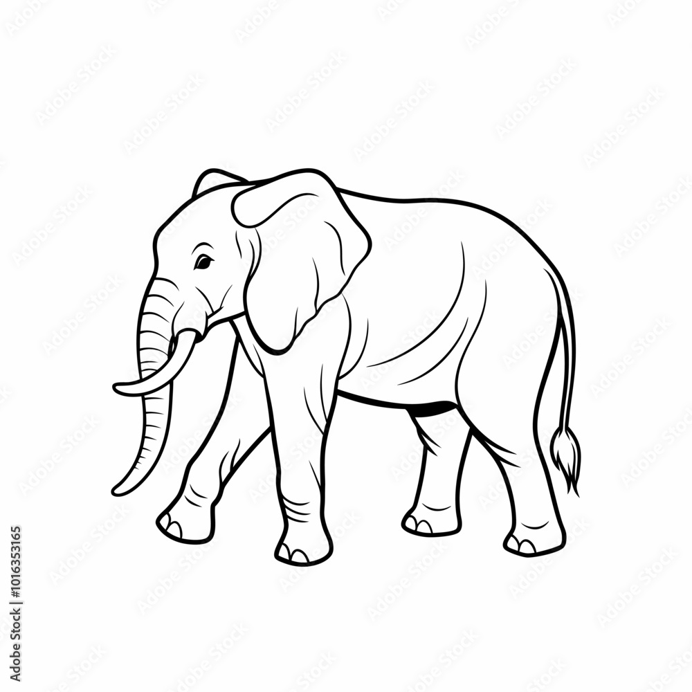 Obraz premium Elephant silhouette 