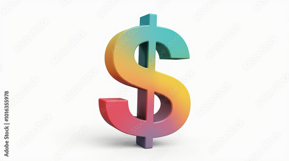 Vibrant Dollar Sign Isolated on Colorful Background – Artistic Currency Symbols for Financial and Business Themes Vibrant Dollar Sign Isolated on Colorful Background – Artistic Currency Symbols for Financial and Business Themes