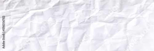 Wallpaper Mural Horizontal crumpled empty paper template vector illustration. Paper texture crumpled white. Torontodigital.ca