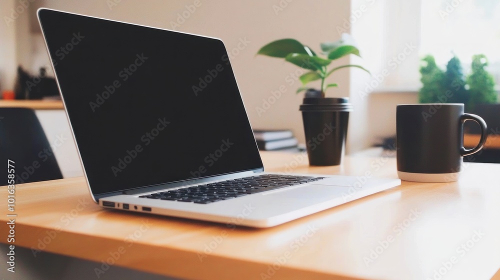 laptop and coffee