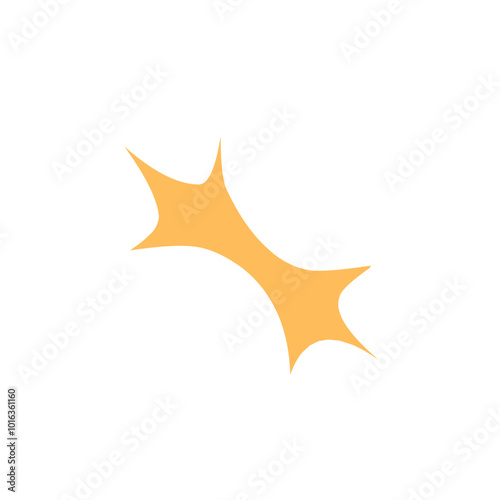 abstract single star vector