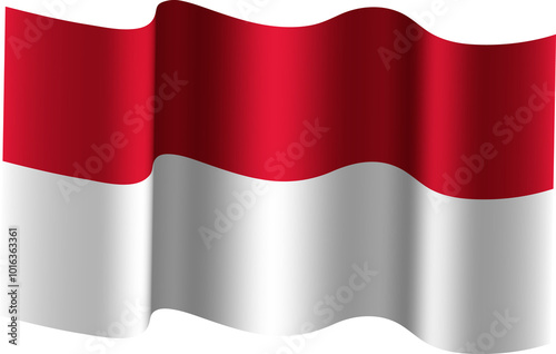 Free Download Monaco Realistic 3D Waving Flag - GFXLoad