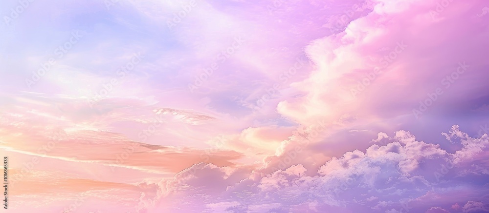 Pastel Evening Clouds and Sky Creating a Dreamy Cloudscape Pastel Evening Clouds and Sky Creating a Dreamy Cloudscape