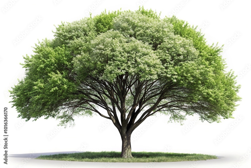 HQ architectural visualization of a realistic serviceberry tree, featuring cutout trees in a low angle view HQ architectural visualization of a realistic serviceberry tree, featuring cutout trees in a low angle view