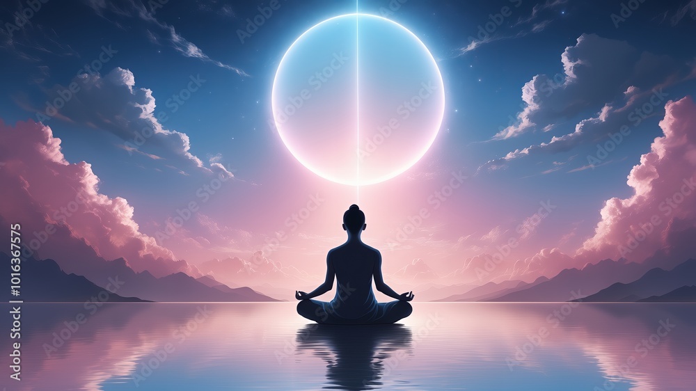 person meditating in lotus position person meditating in lotus position