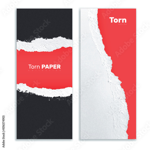 Torn Paper Design Banners