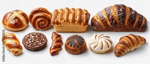 Assorted Fresh Bakery Goods on Display