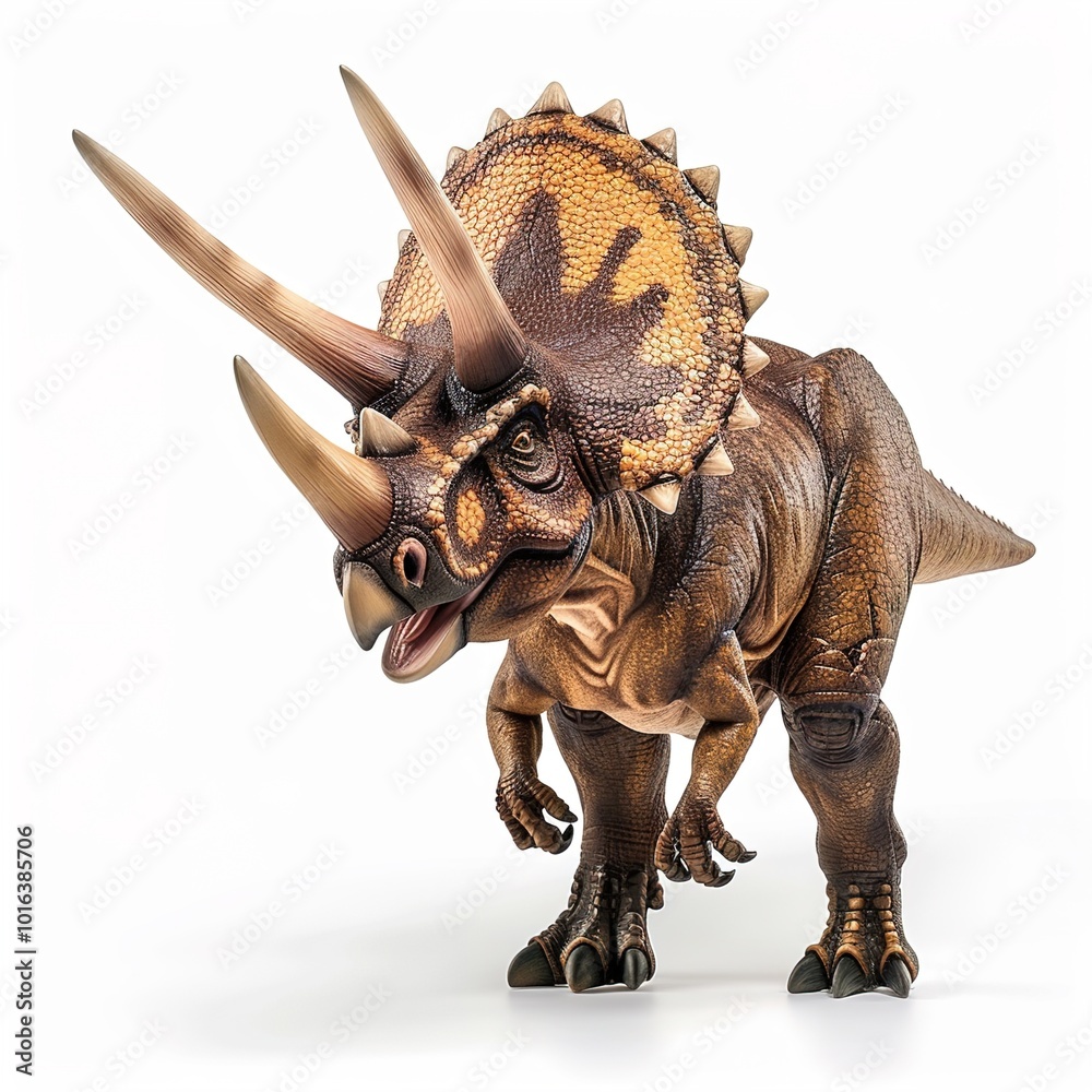 Fototapeta premium triceratops dinosaur isolated on transparent 