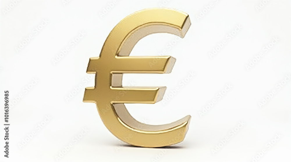 Euro Currency Symbol Isolated on White Background – 3D Metallic Euro Sign for Financial, Business, and Economic Concepts Euro Currency Symbol Isolated on White Background – 3D Metallic Euro Sign for Financial, Business, and Economic Concepts