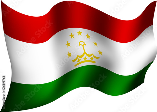 Free Download Tajikistan Realistic 3D Waving Flag - GFXLoad