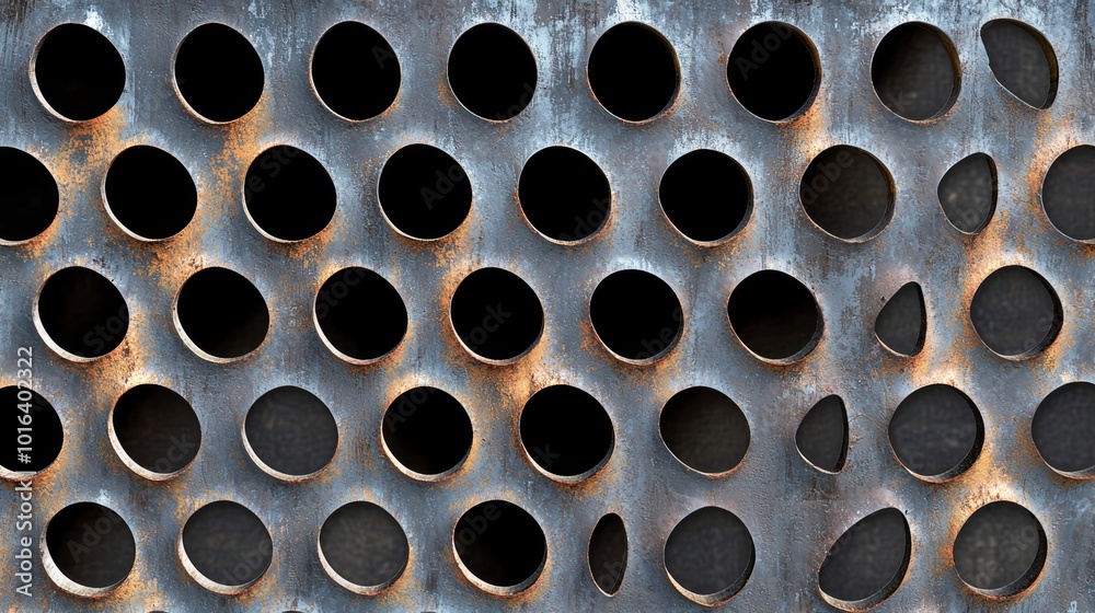 Intricate Metal Mesh with Small Holes and Texture Intricate Metal Mesh with Small Holes and Texture