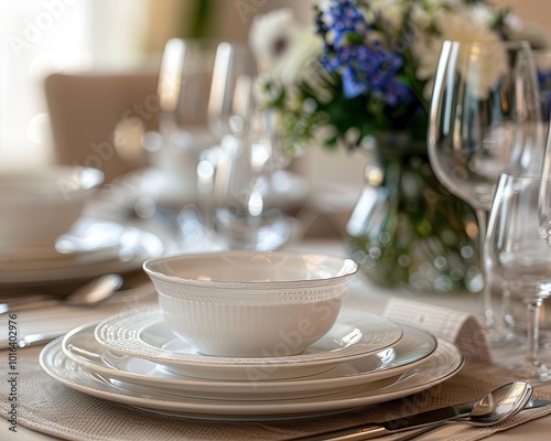 Table settings for different occasions formal, casual, elegant and inviting, Culinary, Soft tones, Photograph, Dining decor