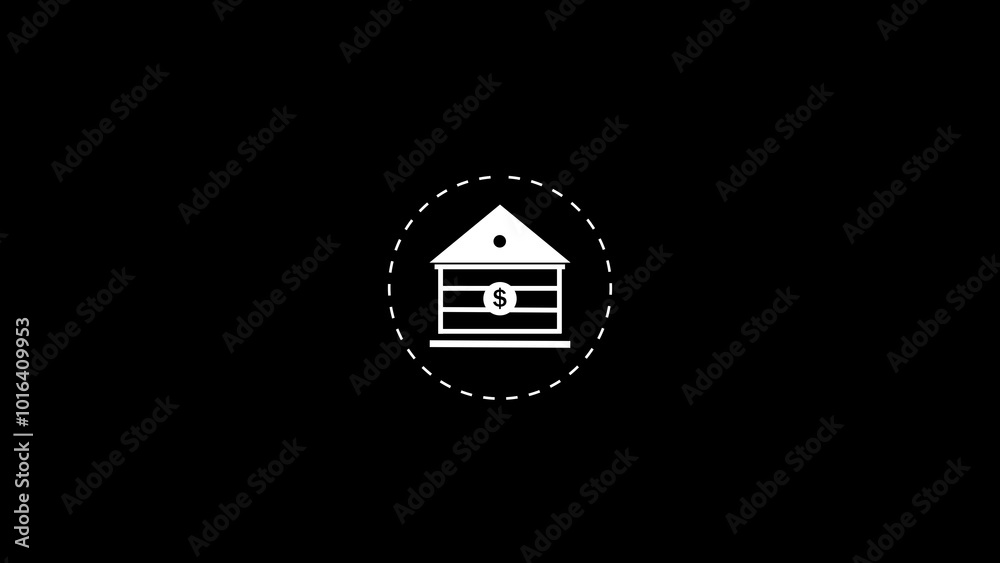 Bank icon. Money Savings Earnings. Illustration Concept. Bank icon. Money Savings Earnings. Illustration Concept.
