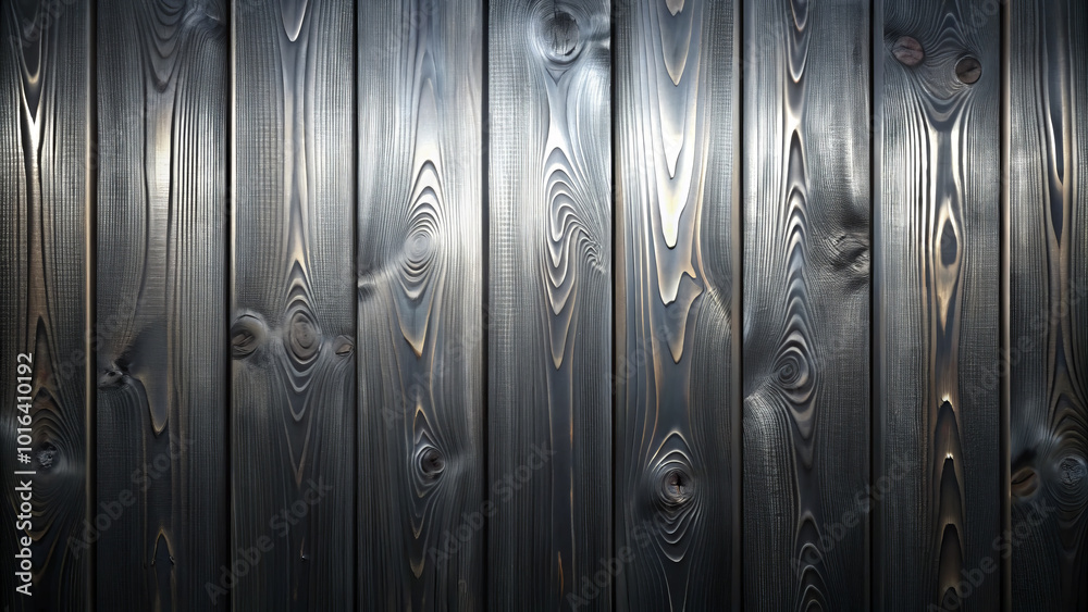 Fototapeta premium Polished wood texture with dark tones, showcasing natural grain patterns and smooth finish. This evokes sense of warmth and elegance, perfect for various design applications
