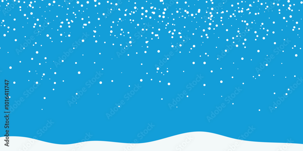 Winter snow background. Vector snowdrifts, falling snowflake. Merry Christmas and happy new Year. Winter snow background. Vector snowdrifts, falling snowflake. Merry Christmas and happy new Year.