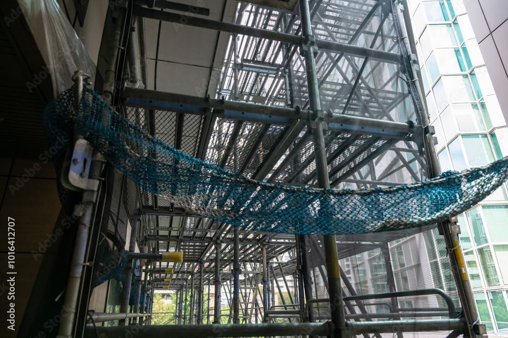 Obraz premium 足場 現場作業 建築