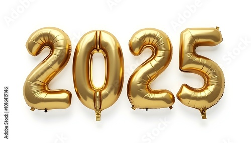 2025 new year gold celebration balloons