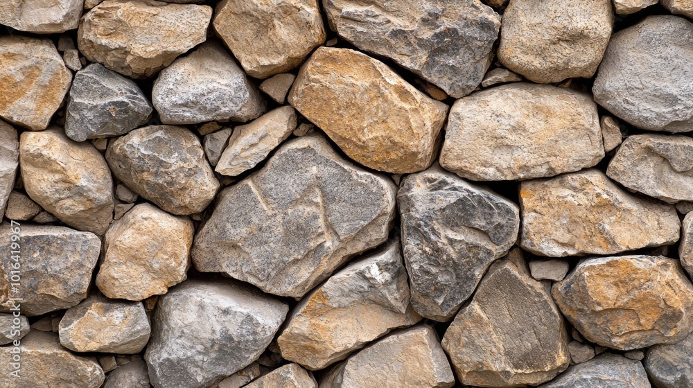 Rugged Stone Wall Texture with Large Boulders Rugged Stone Wall Texture with Large Boulders