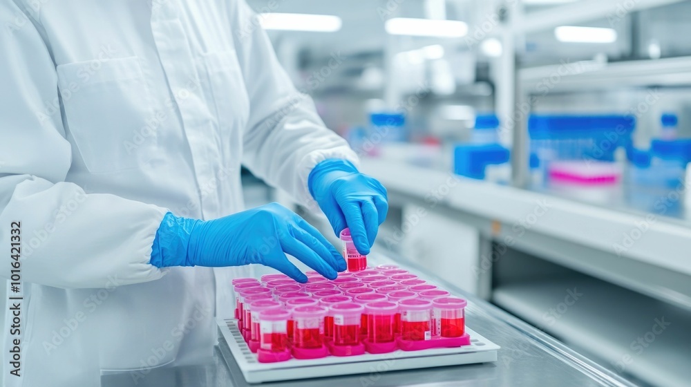 Technician in a laboratory setting conducting a stress test on a new product to assess its durability and overall This image represents the process of product testing and assurance during the Technician in a laboratory setting conducting a stress test on a new product to assess its durability and overall This image represents the process of product testing and assurance during the