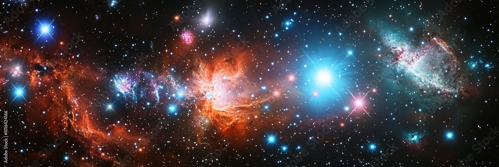 Cosmic Background with Galaxies in Chaos