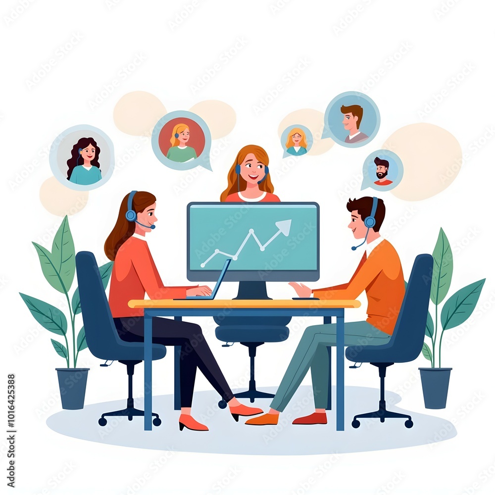 Dynamic Digital Communication Team Collaborating in a Virtual Workspace with Online Tools for Remote Work Efficiency and Productivity Dynamic Digital Communication Team Collaborating in a Virtual Workspace with Online Tools for Remote Work Efficiency and Productivity