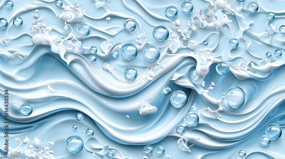 Swirling Water Waves Seamless Pattern Design Swirling Water Waves Seamless Pattern Design