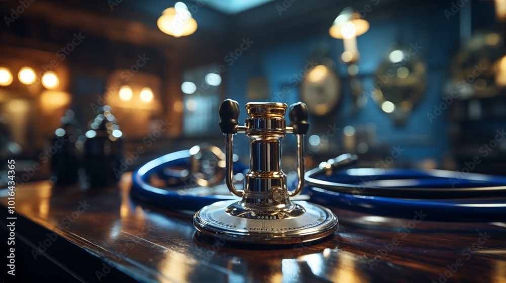 a close-up image captures the essence of a medical stethoscope resting atop a patient's chart, With focused detailing and a blue hue. a close-up image captures the essence of a medical stethoscope resting atop a patient's chart, With focused detailing and a blue hue.