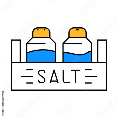 table salt line icon vector. table salt sign. isolated symbol illustration