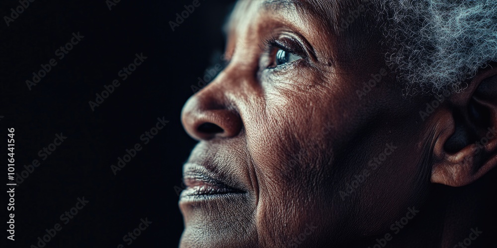 Obraz premium Contemplative Elderly Portrait