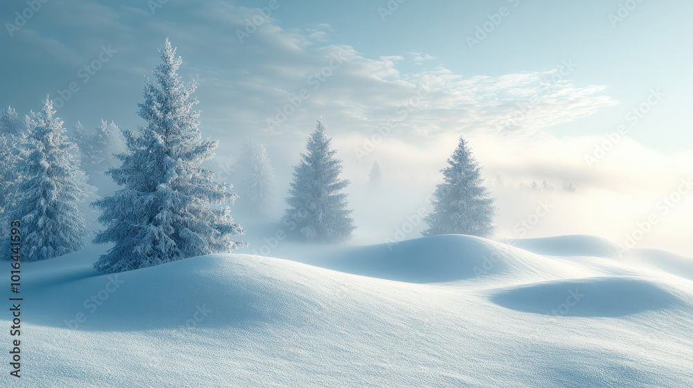 Soft pastel gradient transitioning from cool blue to white, creating a calm and peaceful winter background Soft pastel gradient transitioning from cool blue to white, creating a calm and peaceful winter background