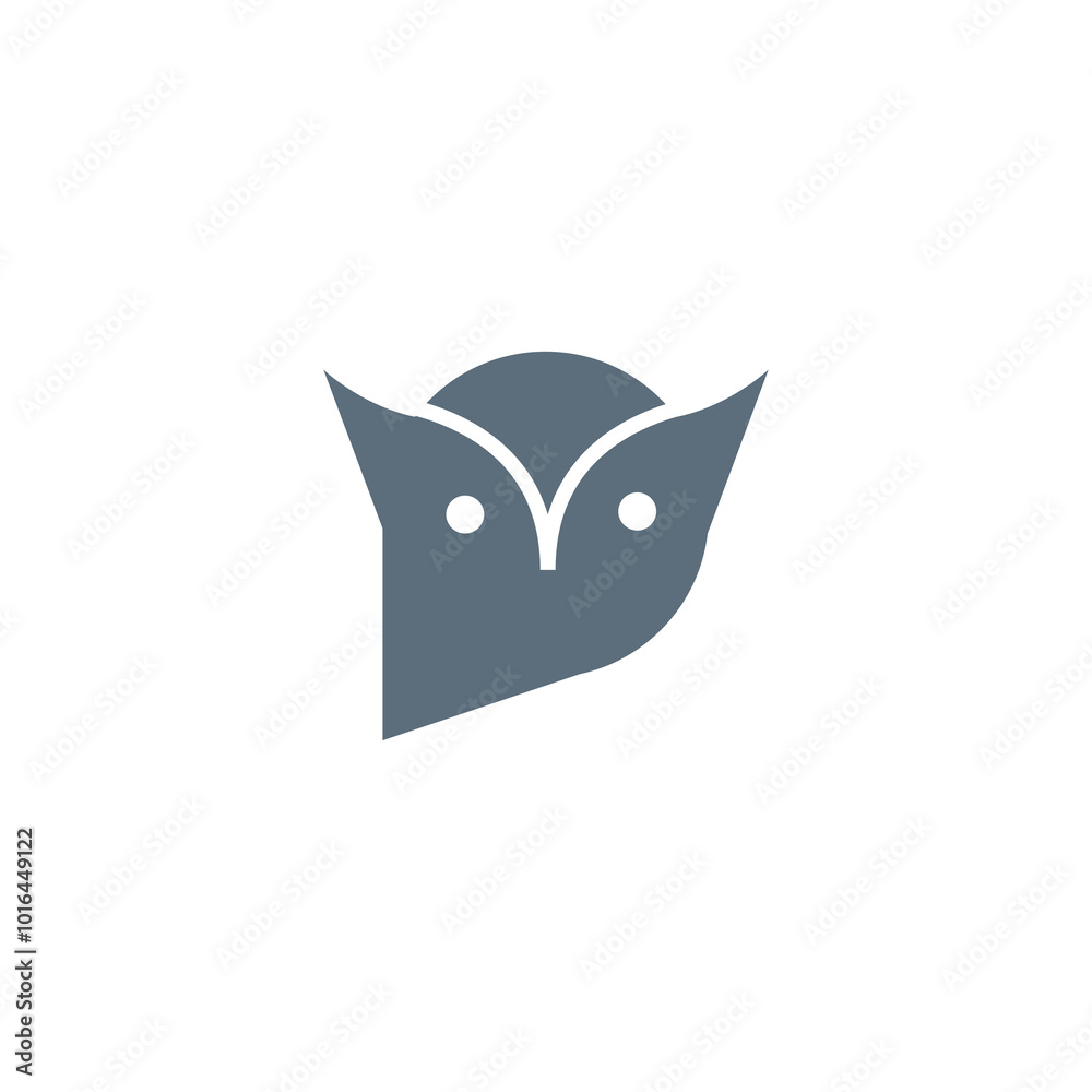 owl logo chat design abstract illustration vector owl logo chat design abstract illustration vector