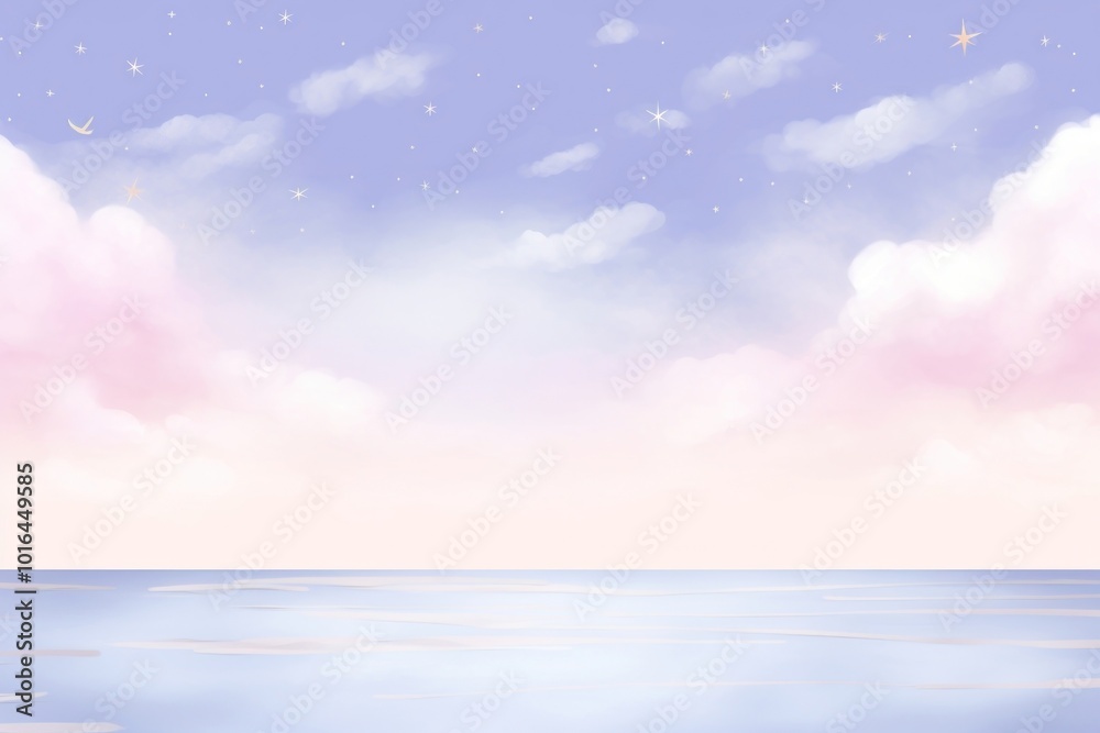 Obraz premium Painting of night sky border backgrounds outdoors horizon.