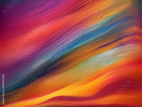 Vibrant Abstract Wave Pattern With Dynamic Color Flow