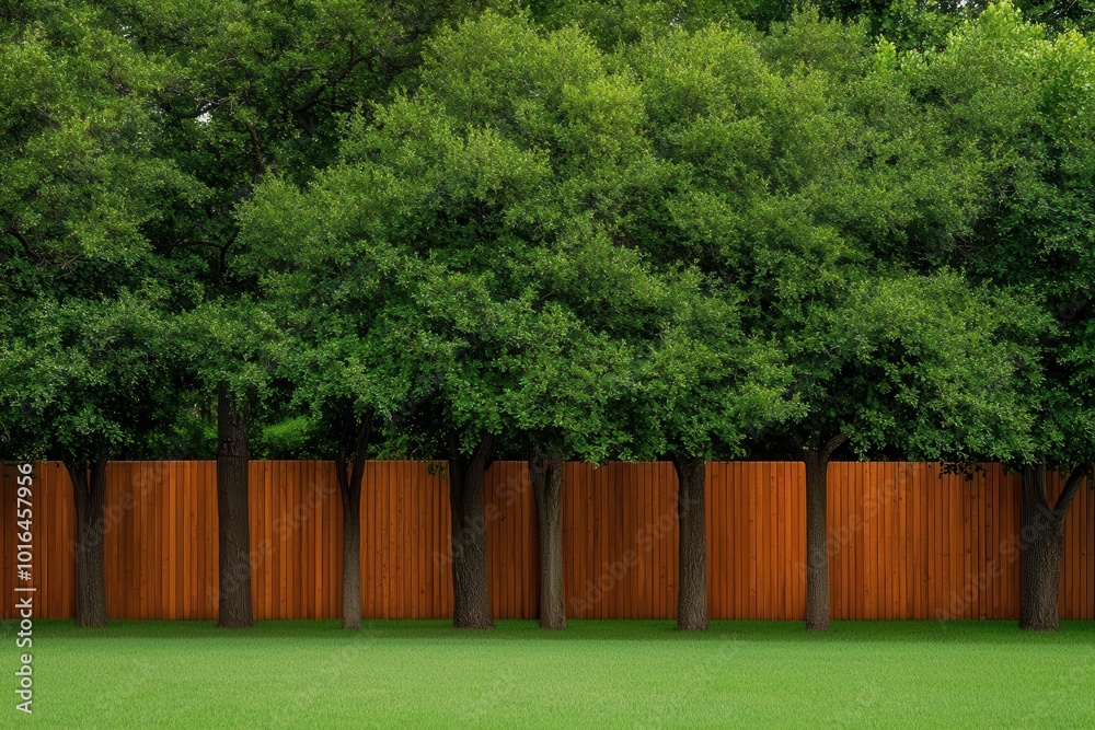 Fototapeta premium Home shield privacy fence providing a physical barrier for enhanced security and seclusion, home shield, privacy fence