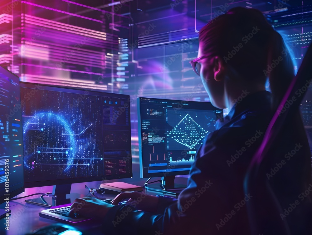 Cybersecurity Professionals Monitoring IT Systems and Protecting Sensitive Data in Real Time Cybersecurity Professionals Monitoring IT Systems and Protecting Sensitive Data in Real Time