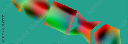 Fluid color geometric shapes abstract background. Vector Illustration For Wallpaper, Banner, Background, Card, Book Illustration, landing page