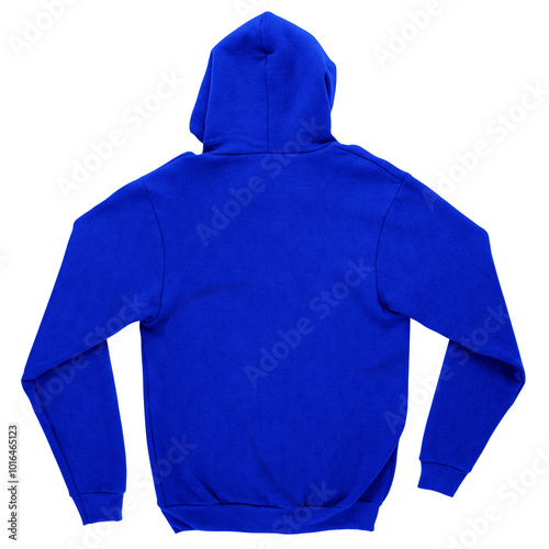 With this Back View Allure Zipup Hoodie Mock Up In Marine Blue Color, your design will look more real.