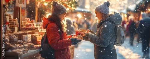 Friends Exchanging Handmade...